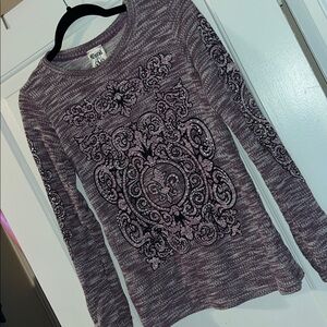 Purple Vocal Long Sleeve Top